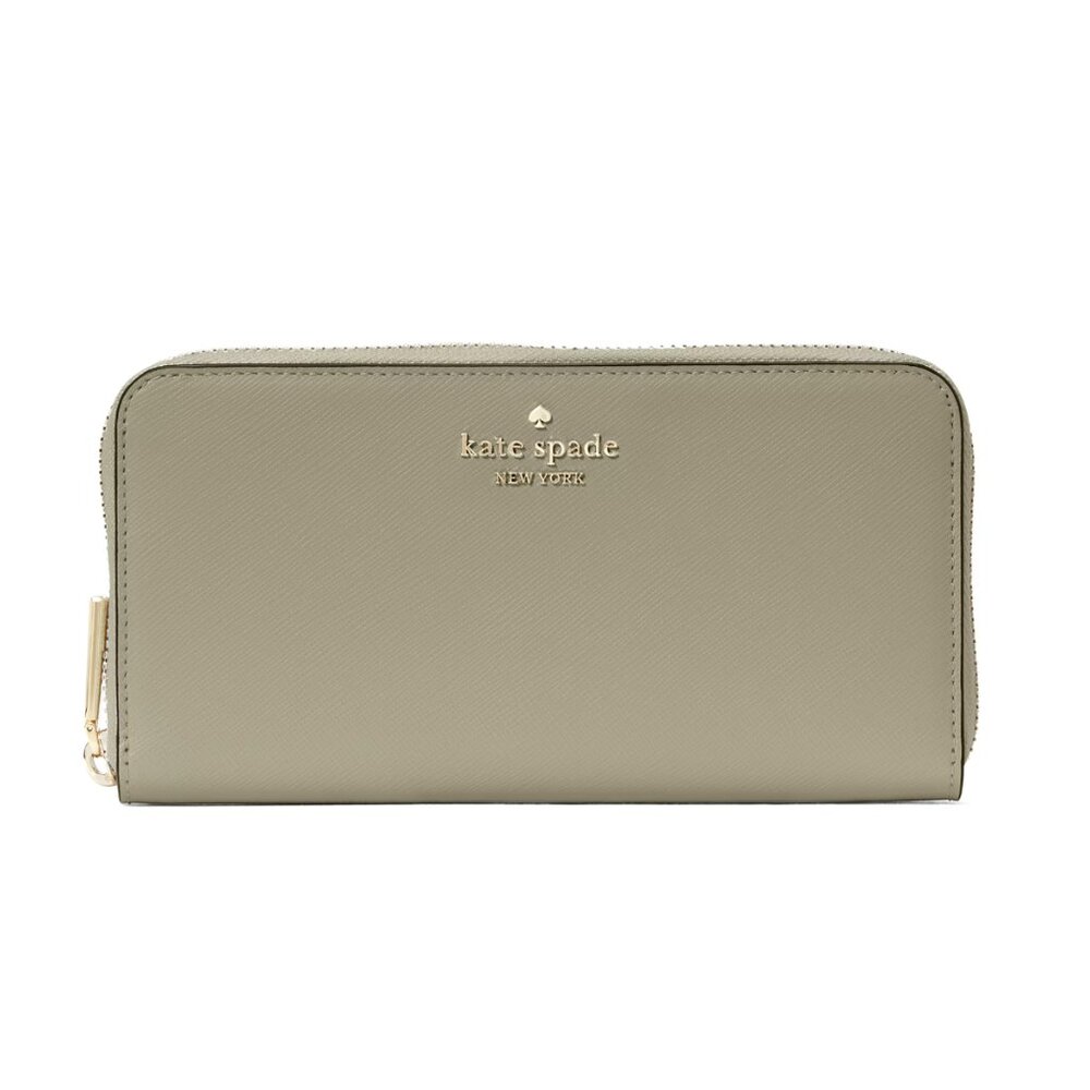 New Kate Spade Madison Saffiano Leather Large Continental Wallet Dusky Pine
